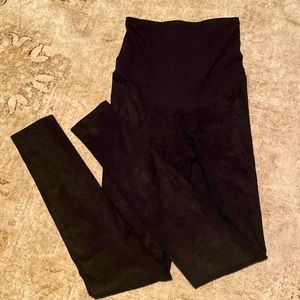 H&M Maternity Black Velour Pants